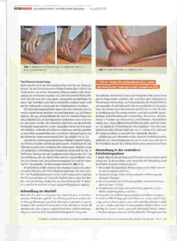 Vorschauseite 2: Touché! Erstversorgung und sportspezifische Rehabilitation eines Fechters mit Inversionstrauma