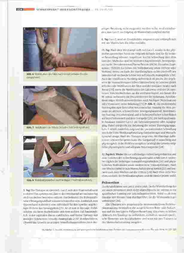 Vorschauseite 4: Touché! Erstversorgung und sportspezifische Rehabilitation eines Fechters mit Inversionstrauma