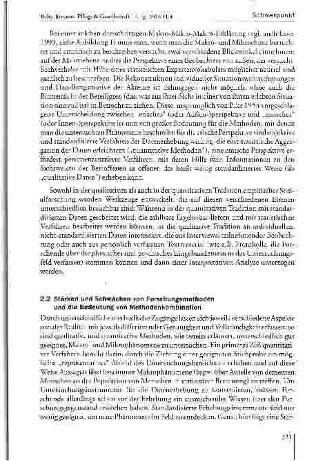 Vorschauseite 5: Methodentriangulation und Mixed Methods in der Pflegeund Versorgungsforschung -konzeptuelle Überlegungen und empirische Erfahrungen