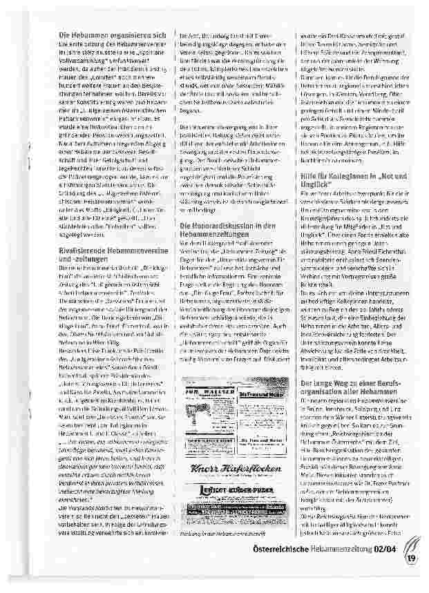 Vorschauseite 3: Hebammen im Spiegel ihrer BerufspresseVerbandstätigkeiten und Berufsstand vor 100 Jahren