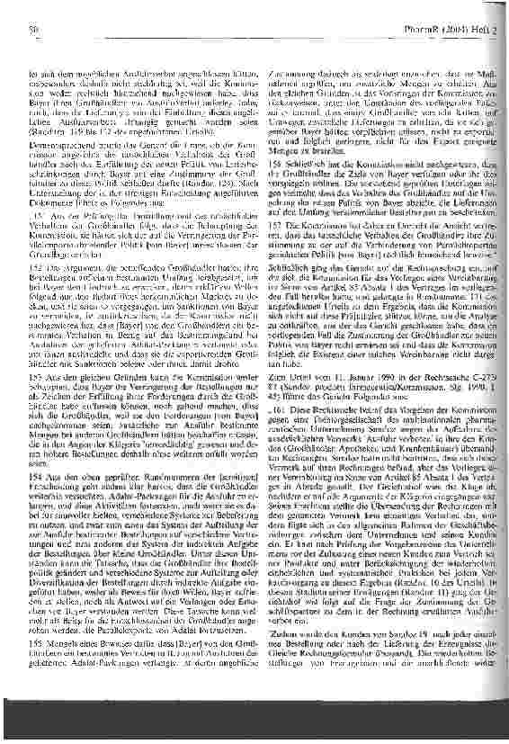 Vorschauseite 4: Keine wesentliche Änderung für Importarzneimittel EuGH, Urteil vom 6. Januar 2004