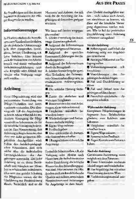 Vorschauseite 4: AngehörigenberatungHERAUSFORDERUNG FÜR DIE PFLEGENDEN