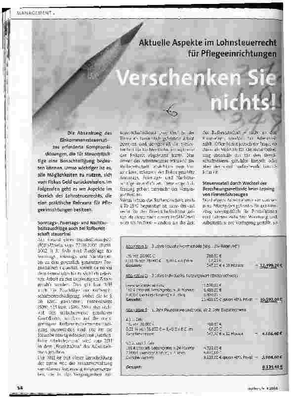 Vorschauseite 1: Verschenken Sie nichts!