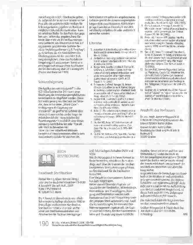 Vorschauseite 3: Versuche zur mikrobiellen Kontaminationsanfälligkeit eines neuen glutaminund antioxidantienreichen Pharmaco-nutrition-Supplements zur frühen enteralen Sondenernährung des kritisch…