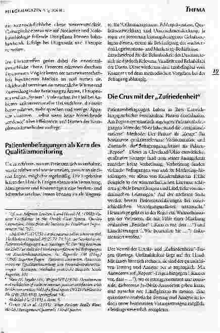 Vorschauseite 2: Experten fragen, Patienten antworten Versorgungsqualität aus Sicht der Betroffenen