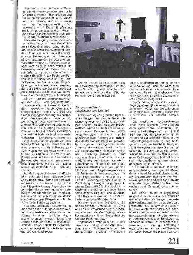 Vorschauseite 2: Unterbringung von desorientierten alten Menschen