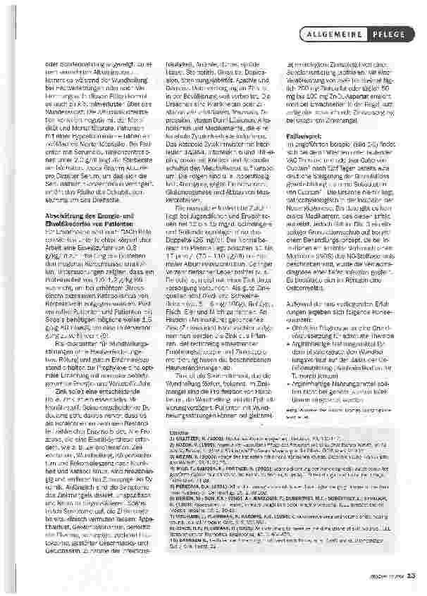 Vorschauseite 4: Richtige Ernährung-bessere WundheilungERSTE KONSEQUENZEN DER DIGITALEN DIAGNOSTIK VON AKUTEN UND CHRONISCHEN WUNDHEILUNGSSTÖRUNGEN