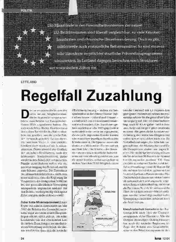 Vorschauseite 1: Regelfall Zuzahlung