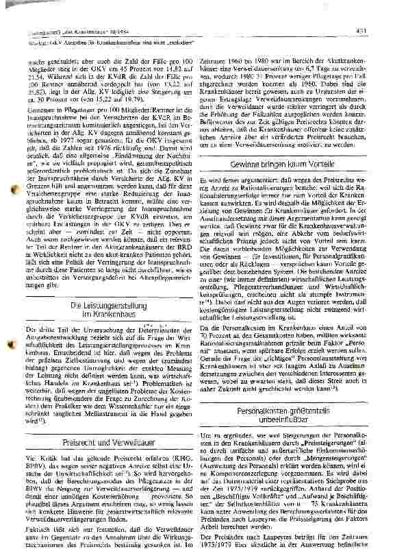 Vorschauseite 4: GKV- Ausgaben für Krankenhauspflege sind nicht explodiert