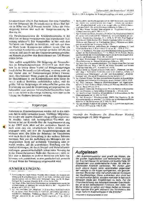 Vorschauseite 5: GKV- Ausgaben für Krankenhauspflege sind nicht explodiert
