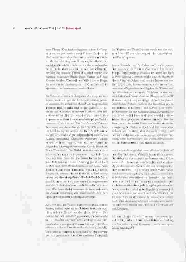 Vorschauseite 2: 20 Jahre aséptica die Entwicklung einer Fachzeitschrift