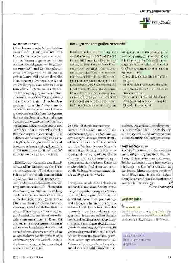 Vorschauseite 2: Veraltete Anlagen gefährden die Sicherheit