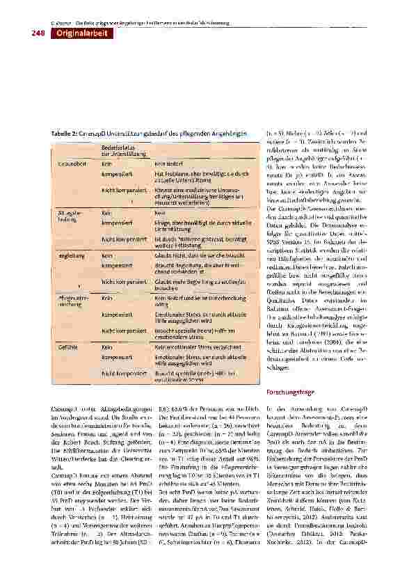 Vorschauseite 6: Die Rolle pflegender Angehöriger von Menschen mit Demenz in der Bedarfsbestimmung am Beispiel der CarenapD-Studie