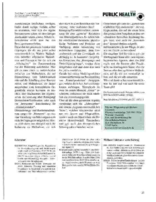 Vorschauseite 2: Infektionsschutz in der Pflege