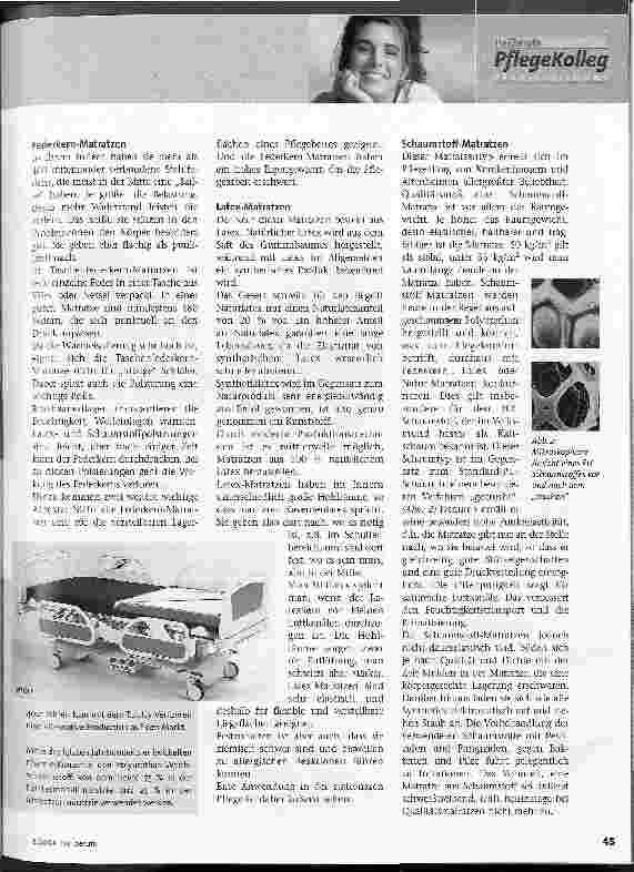 Vorschauseite 2: Richtige Matratzen im richtigen Bett Liegen und lagern, Teil 2