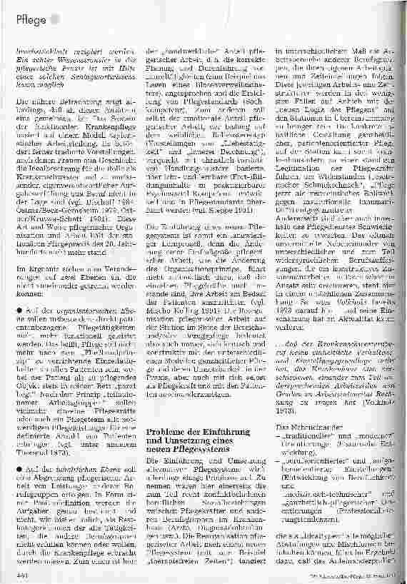 Vorschauseite 2: Bereichsund Bezugspflege im Spannungsfeld zwischen Theorie und Praxis