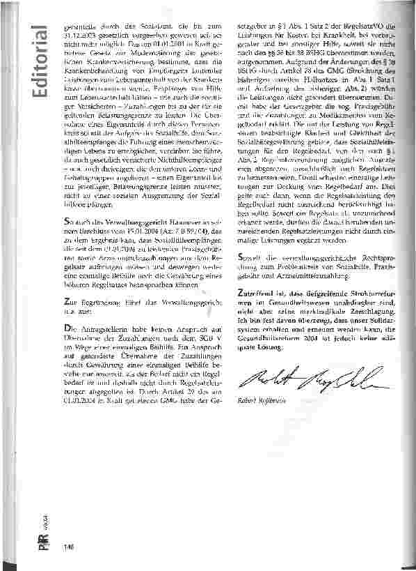 Vorschauseite 2: Zu den Kollateralschäden der Gesundheitsreform