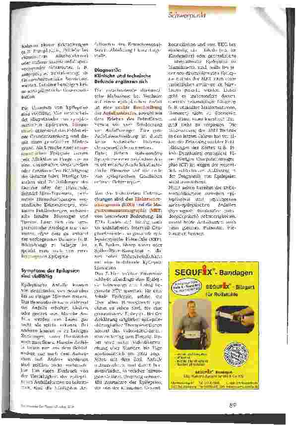 Vorschauseite 2: Therapieziel: Anfallsfreiheit