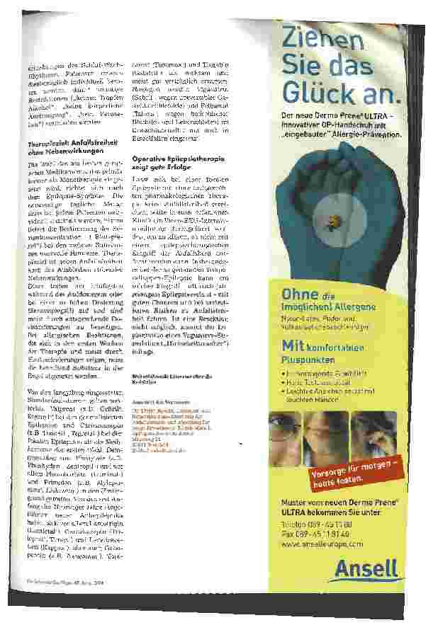 Vorschauseite 4: Therapieziel: Anfallsfreiheit