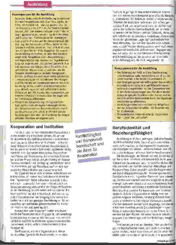 Vorschauseite 4: Achtung statt Abgrenzung Zum Erwerb kooperativer Kompetenzen in der Ausbildung