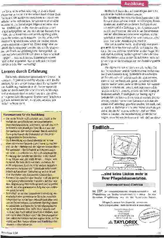 Vorschauseite 5: Achtung statt Abgrenzung Zum Erwerb kooperativer Kompetenzen in der Ausbildung