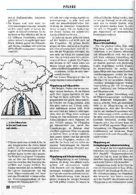 Vorschauseite 5: Pflegeplanung (P) zwischen Theorie und Praxis Untersuchung in Kliniken und Schulen