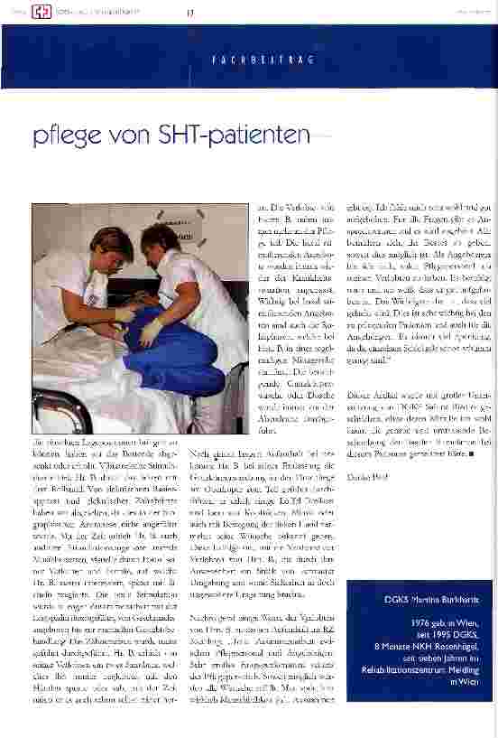 Vorschauseite 5: Pflege von SHT-patienten - auch ein kleiner Schritt ist schon ein Fortschritt