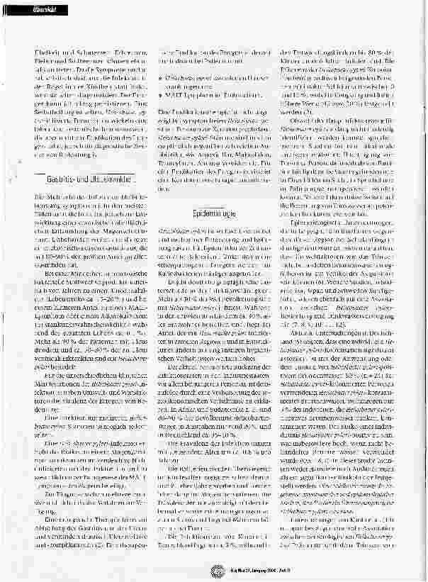 Vorschauseite 3: Die infektionsepidemiologische Bedeutung von Helicobacterpylori - mit besonderer Berücksichtigung von unbehandeltem Brunnenwasser als Infektionsreservoir