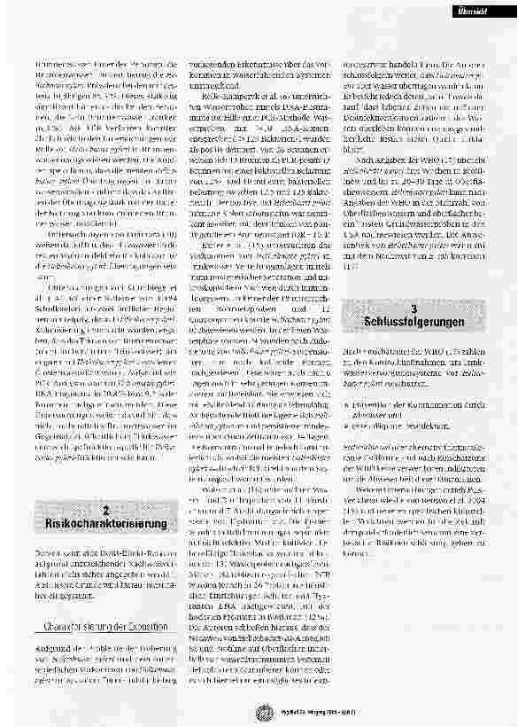 Vorschauseite 4: Die infektionsepidemiologische Bedeutung von Helicobacterpylori - mit besonderer Berücksichtigung von unbehandeltem Brunnenwasser als Infektionsreservoir