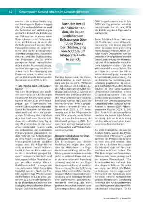 Vorschauseite 2: Gesundheitsförderliche Arbeitszeitmodelle brauchen Organisationsentwicklung „Wir wollen nicht mehr, sondern besser arbeiten. “