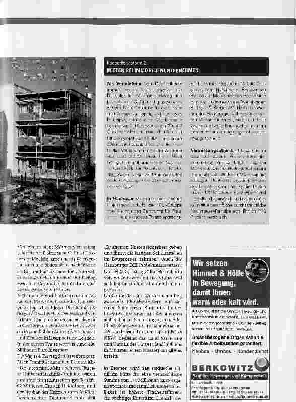 Vorschauseite 4: Die Klinik als Immobilie