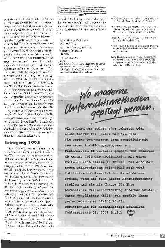 Vorschauseite 2: Das schweizerische Schulsystem im internationalen Vergleich