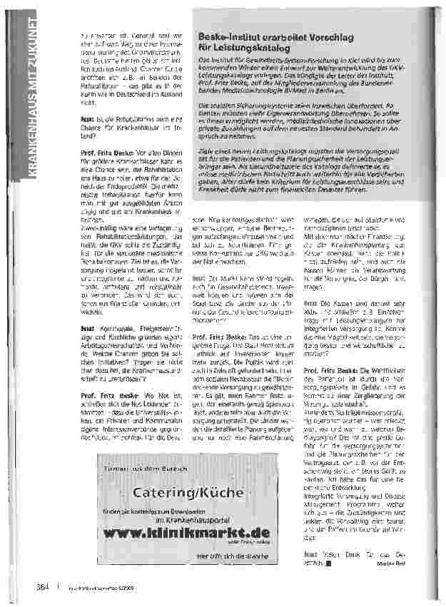 Vorschauseite 3: Krankenhausmarkt im Umbruch