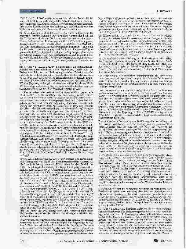 Vorschauseite 2: I. TarifrechtVerbandsaustritt - Bezugnahme (DRK)