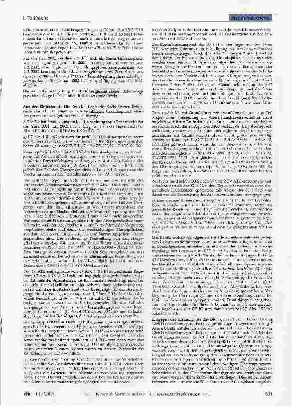 Vorschauseite 5: I. TarifrechtVerbandsaustritt - Bezugnahme (DRK)