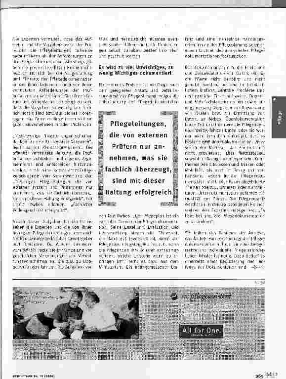 Vorschauseite 2: Entbürokratisierung in der Pflege