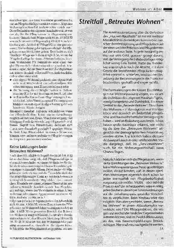 Vorschauseite 2: Bei Umbau oder Umzug - was zahlt die Pflegekasse? Neue Definition der Pflegekassen zum eigenen Haushalt stiftet Verwirrung IKK-Arbeitshilfe zur Wohnungsanpassung