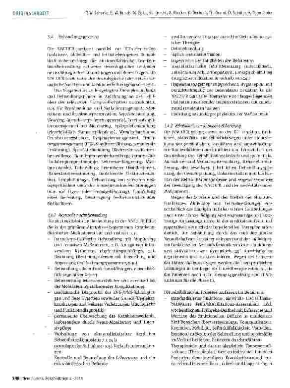 Vorschauseite 4: Qualitätsstandards in der Neurologisch-Neurochirurgischen Frührehabilitation