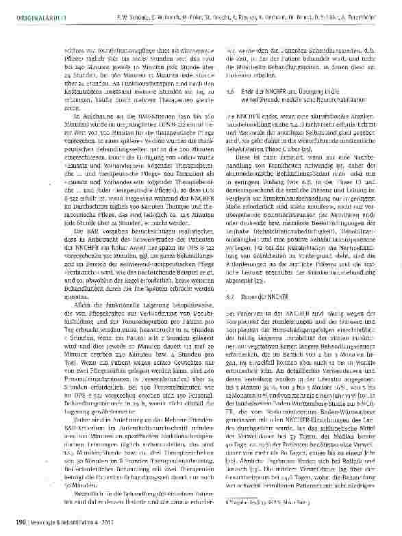 Vorschauseite 6: Qualitätsstandards in der Neurologisch-Neurochirurgischen Frührehabilitation