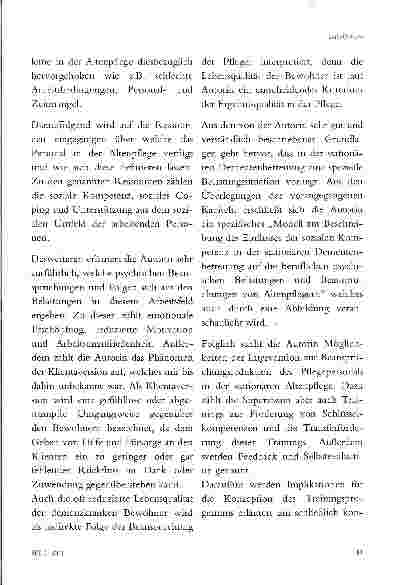 Vorschauseite 2: BERUFLICHE PSYCHISCHE BELASTUNGEN, RESSOURCEN UND BEANSPRUCHUNGEN VON ALTENPFLEGERN IN DER STATIONÄREN DEMENTENBETREUUNG