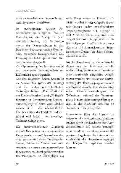 Vorschauseite 3: BERUFLICHE PSYCHISCHE BELASTUNGEN, RESSOURCEN UND BEANSPRUCHUNGEN VON ALTENPFLEGERN IN DER STATIONÄREN DEMENTENBETREUUNG