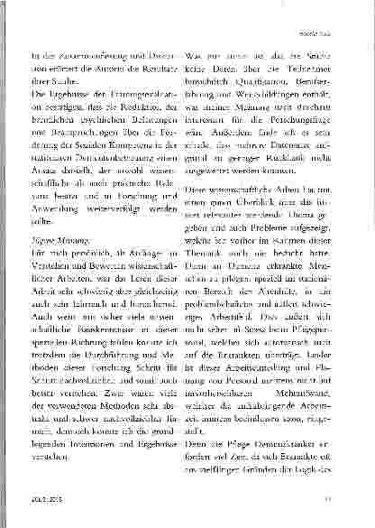 Vorschauseite 4: BERUFLICHE PSYCHISCHE BELASTUNGEN, RESSOURCEN UND BEANSPRUCHUNGEN VON ALTENPFLEGERN IN DER STATIONÄREN DEMENTENBETREUUNG