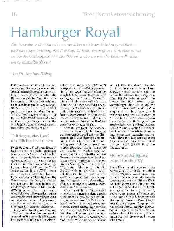 Vorschauseite 1: Hamburger Royal