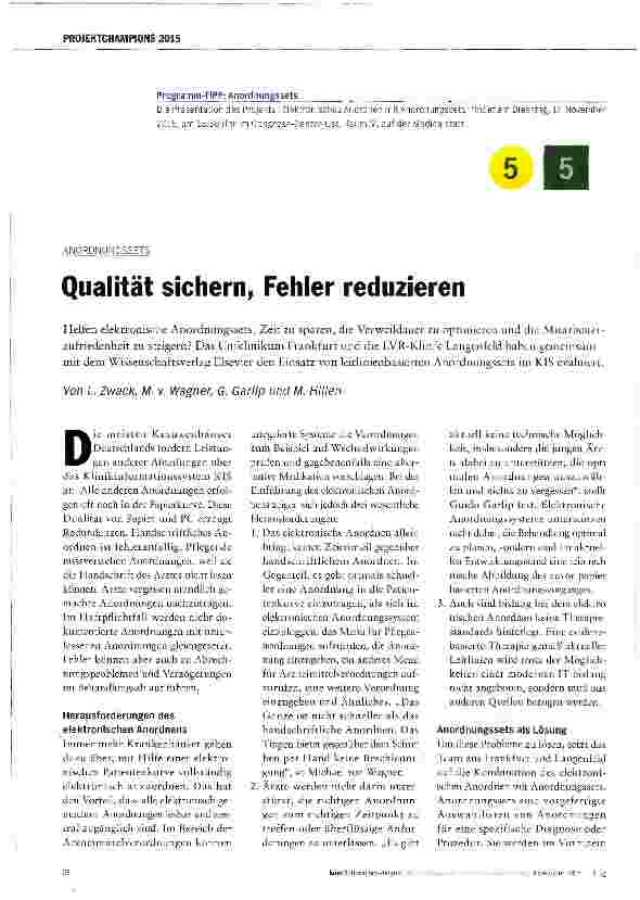 Vorschauseite 1: Qualität sichern, Fehler reduzieren