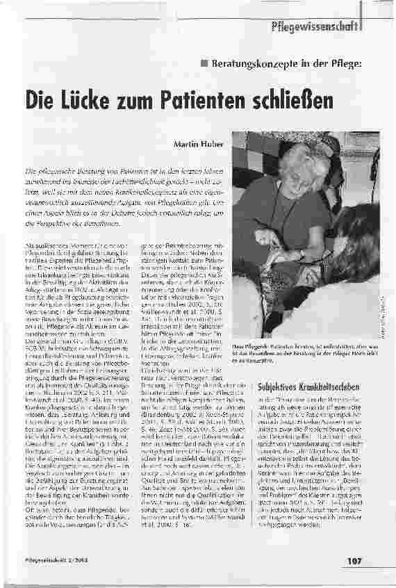 Vorschauseite 1: Die Lücke zum Patienten schließen