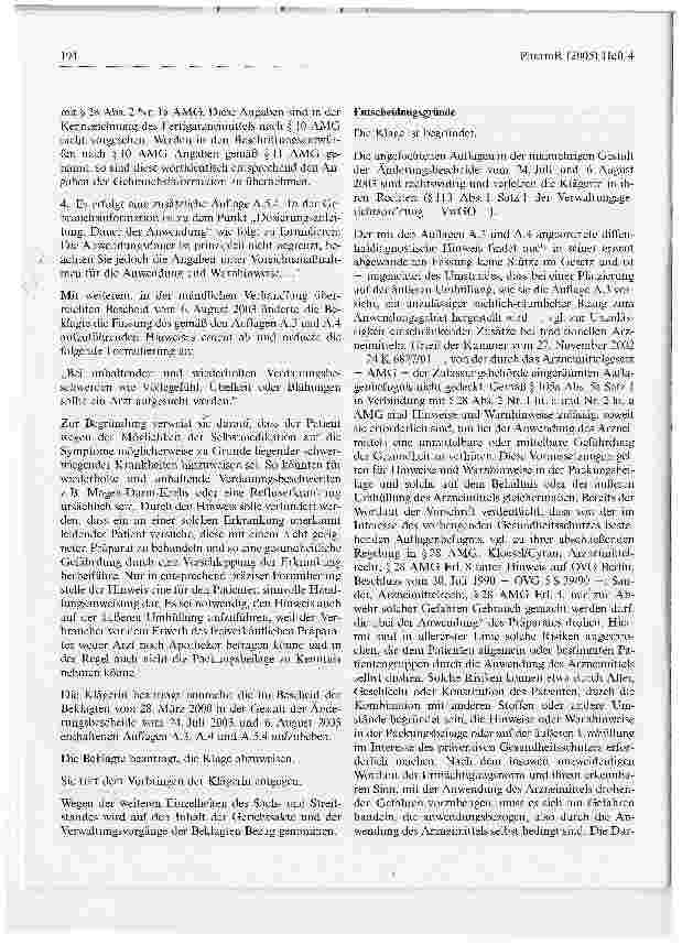 Vorschauseite 3: Keine Allgemeinplätze und differentialdiagnostische Angaben auf der äußeren Umhüllung für ein OTC-PräparatVerwaltungsgericht Köln, Urteil vom 6. August 2003 - 24 K 3620/00