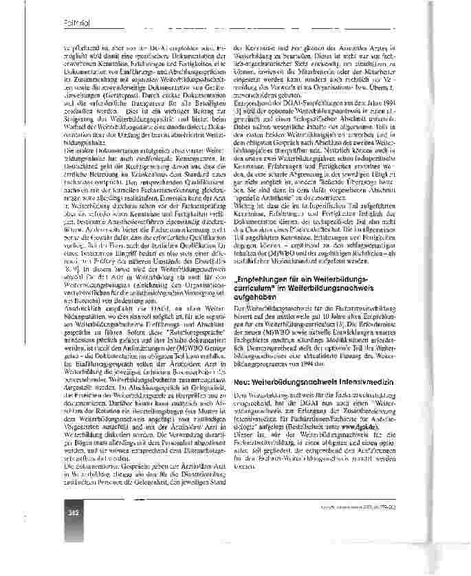 Vorschauseite 4: Die neue Weiterbildungsordnung
