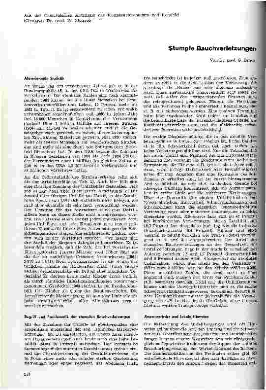 Vorschauseite 1: Stumpfe Bauchverletzungen