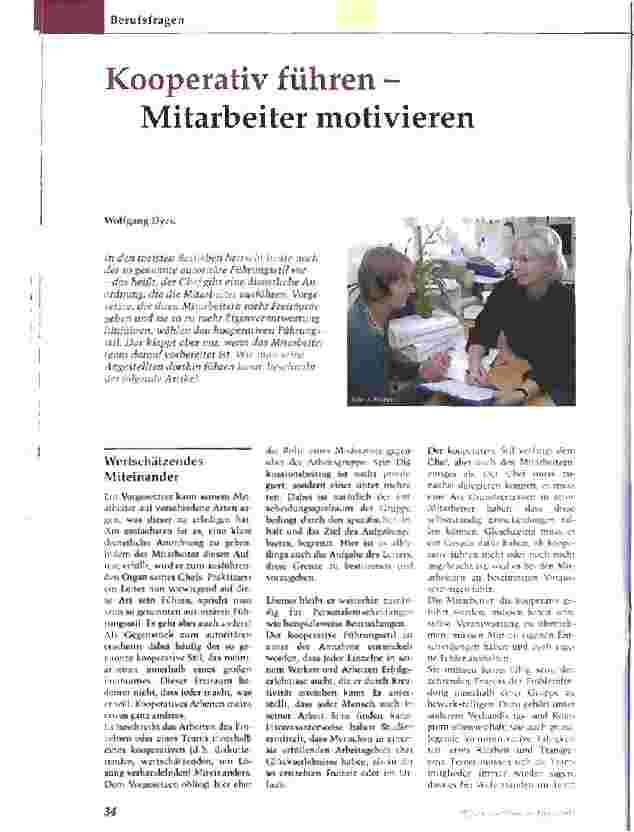 Vorschauseite 1: Kooperativ führen - Mitarbeiter motivieren