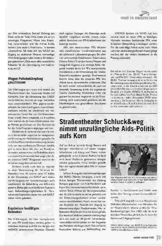 Vorschauseite 2: Globale Gesundheitsprobleme lassen sich durch Einbeziehung von Firmen nicht lösenPrivate lösen Probleme nicht